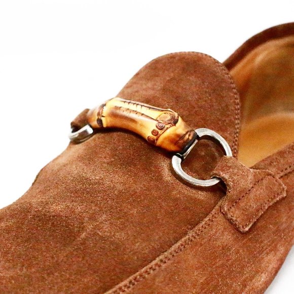 Gucci Mens Jordaan Suede Loafers item #40494 main image 5